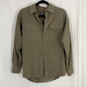 Patagonia Men's Thick Organic Cotton Button Up Shirt Size Small